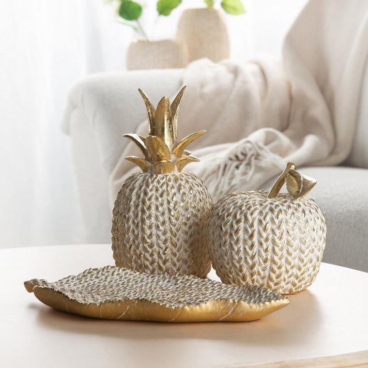 Eurofirany, figurka dekoracyjna, Moli, 13-13-13 cm, srebrny