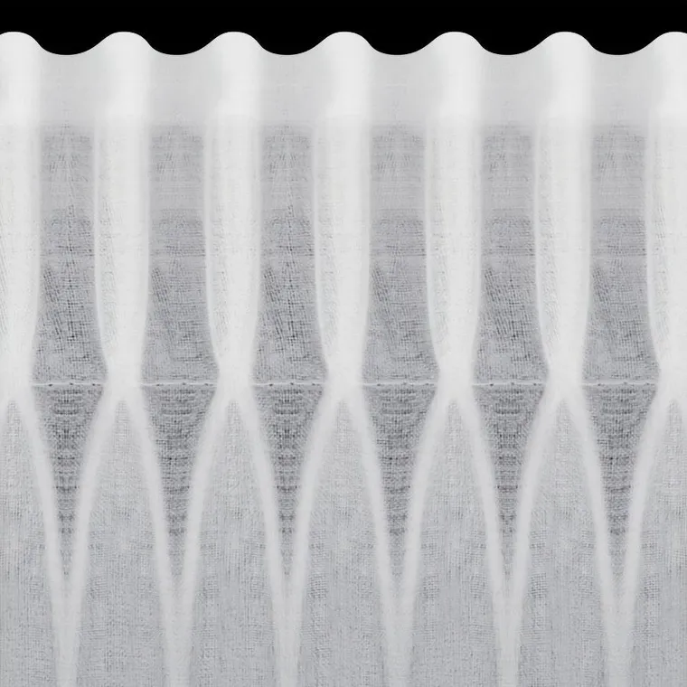 Eurofirany, firana gotowa, Artemida, na taśmie, 200-70 cm, biały