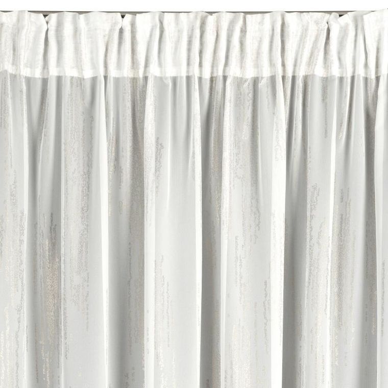 Eurofirany, firana gotowa, Astra, na taśmie, 140-250 cm, biały