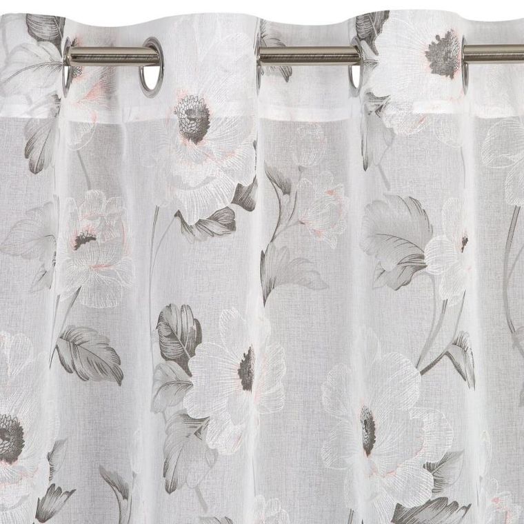 Eurofirany, firana gotowa, Bessy, 140-250 cm, różowy