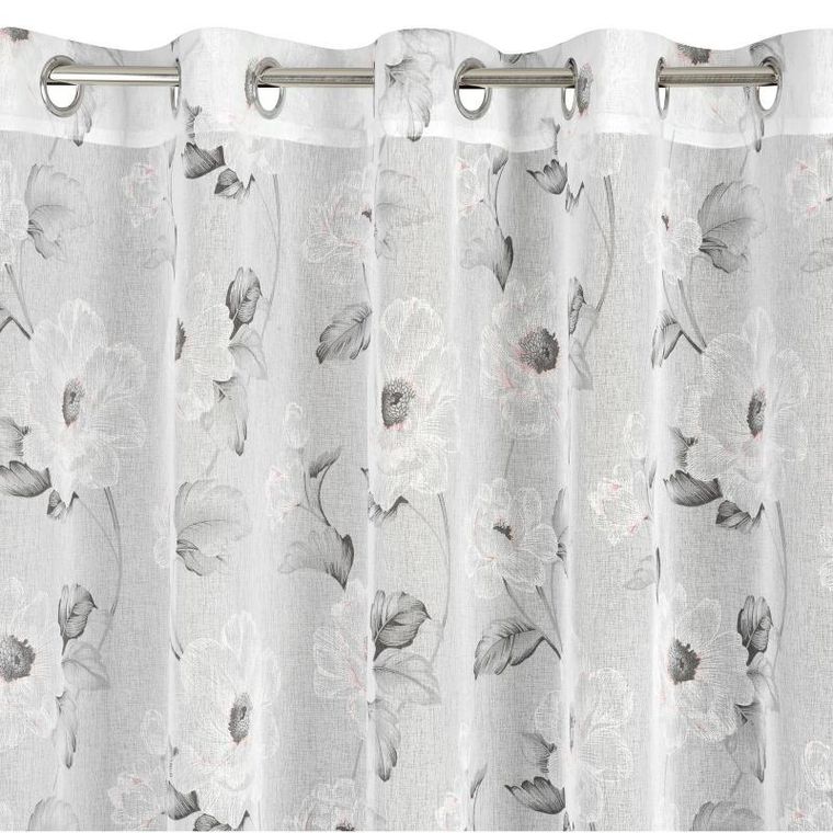 Eurofirany, firana gotowa Bessy, 350-250 cm, różowy