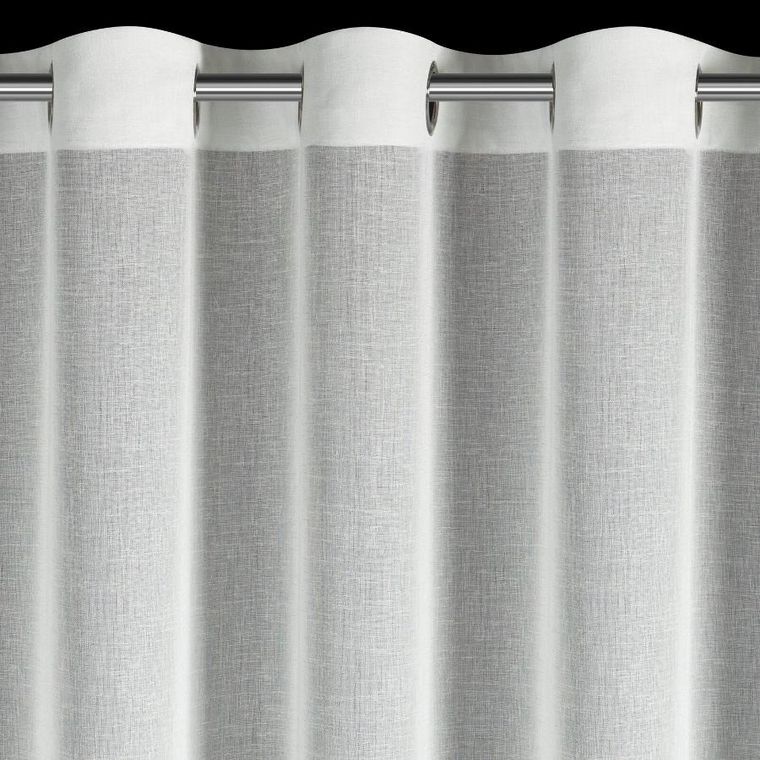 Eurofirany, firana gotowa, Broklyn, 140-250 cm, biały