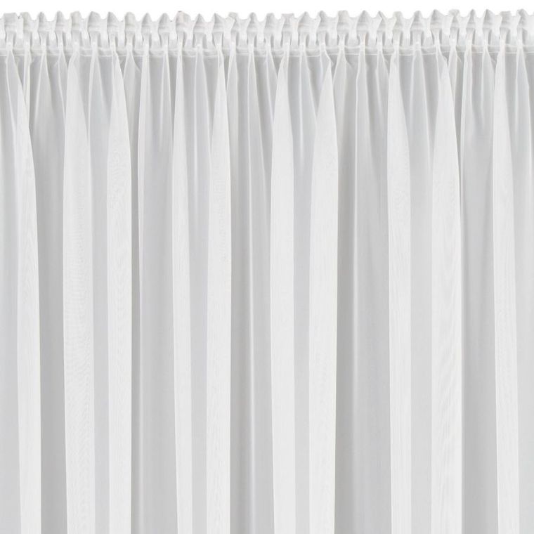 Eurofirany, firana gotowa, Candy, na taśmie, 400-150 cm, biały