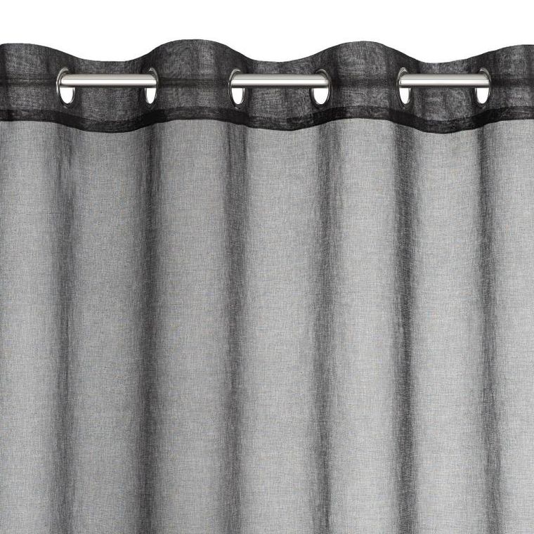 Eurofirany, firana gotowa, Carli, 140-250 cm, czarny