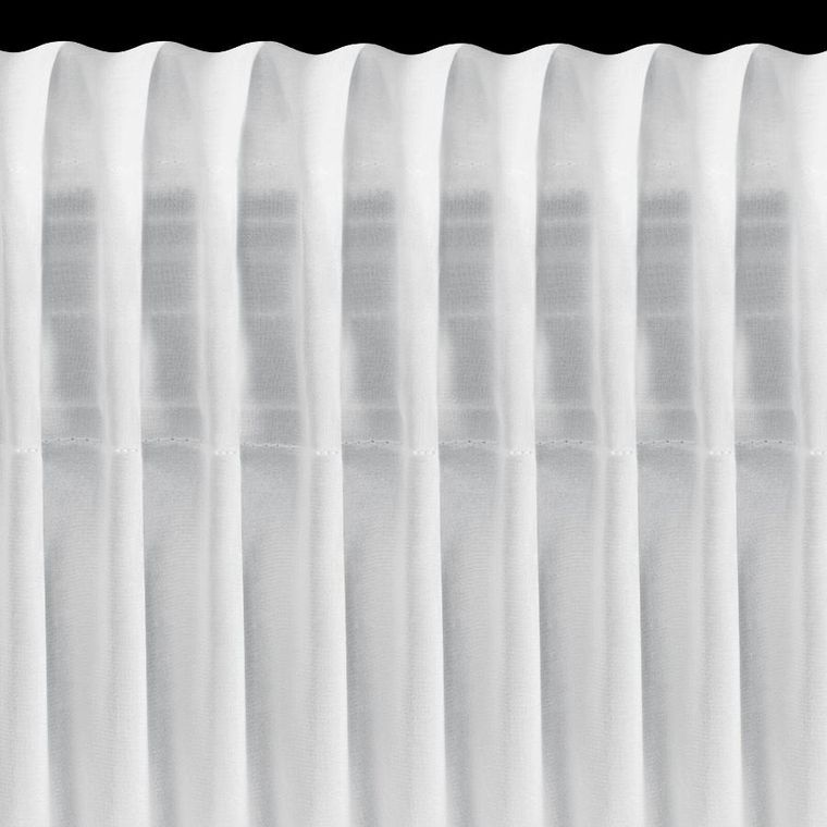 Eurofirany, firana gotowa Dalia, na taśmie, 350-150 cm, biały