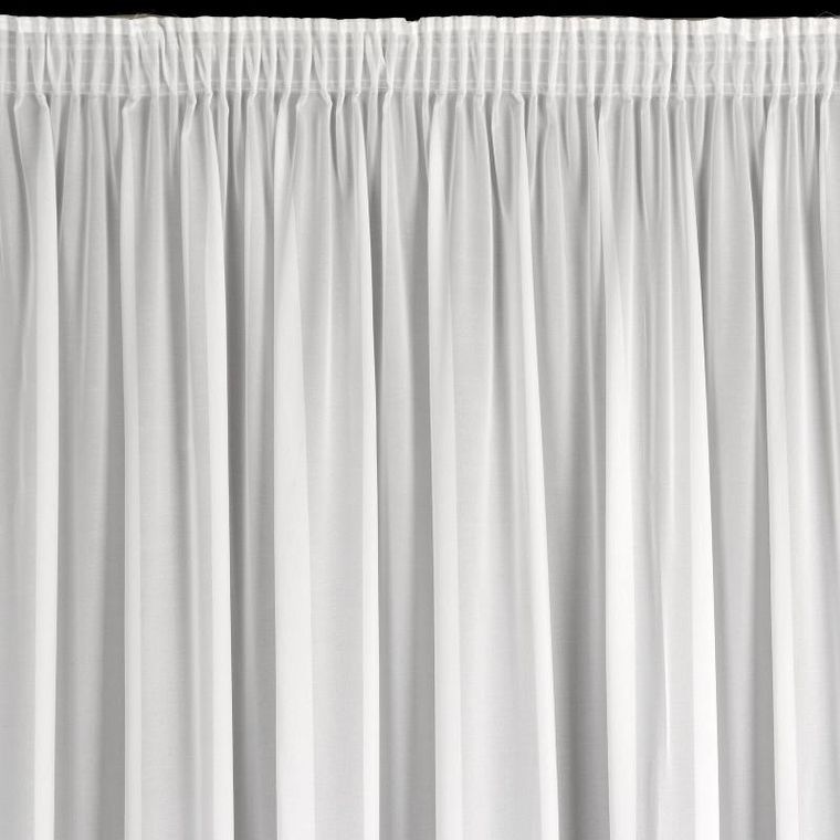 Eurofirany, firana gotowa, Debra, na taśmie, 400-270 cm, biały