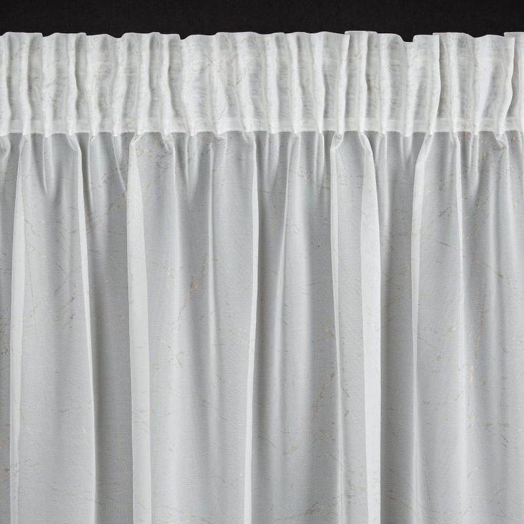 Eurofirany, firana gotowa, Hera, na taśmie, 140-270 cm, biały