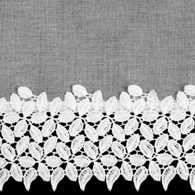 Eurofirany, firana gotowa, Hestia, na szelkach, 150-40 cm, biały