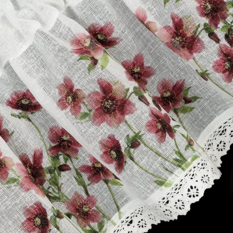 Eurofirany, firana gotowa, Isa, 150-30 cm, bordowy