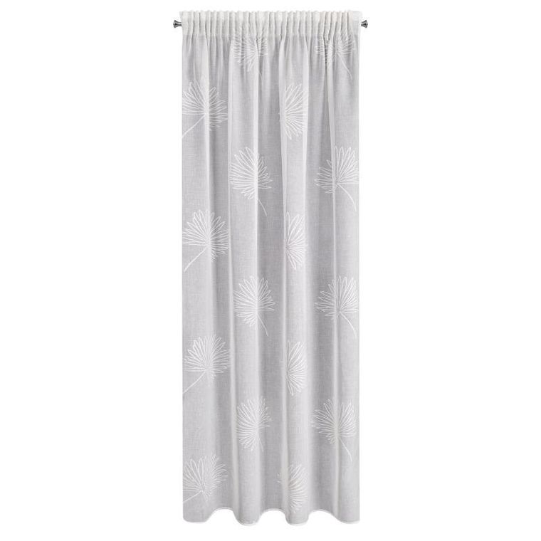 Eurofirany, firana gotowa, Jane, na taśmie, 140-270 cm, biały