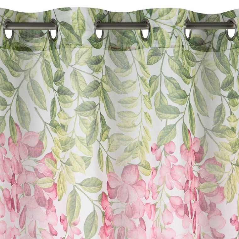 Eurofirany, firana gotowa, Julieta, 140-250 cm, różowy