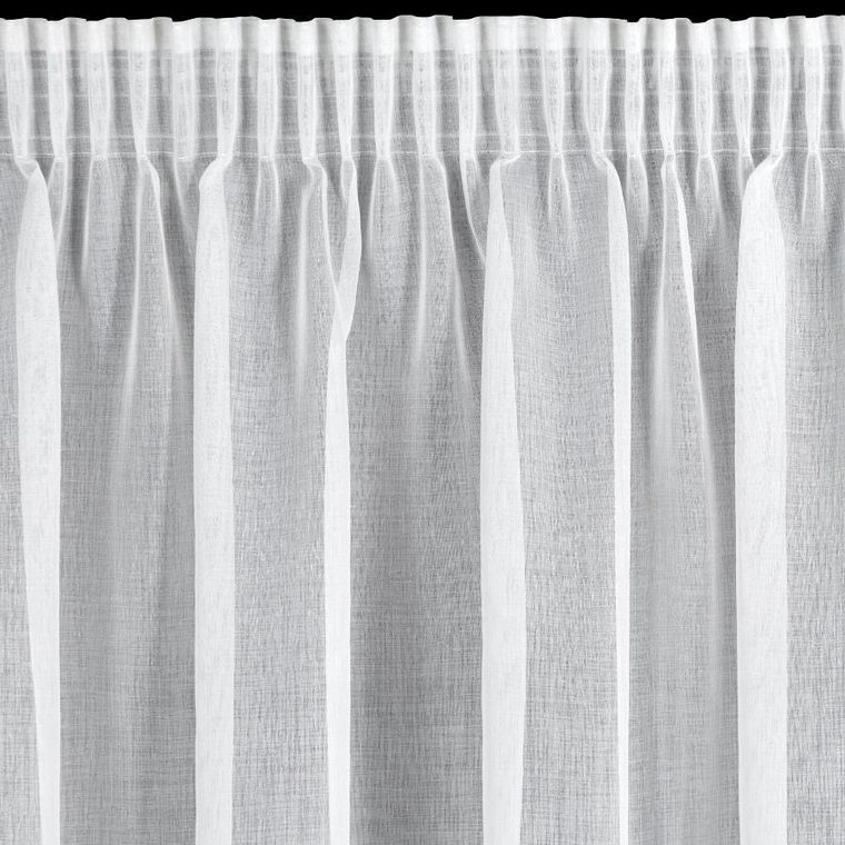 Eurofirany, firana gotowa, Kaja, na taśmie, 350-155 cm, biały