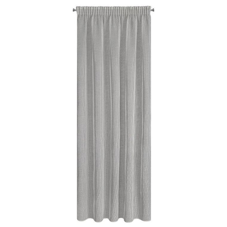 Eurofirany, firana gotowa, Kim, na taśmie, 140-300 cm, szary