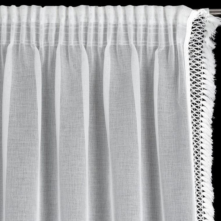 Eurofirany, firana gotowa, Kira, na taśmie, 140-270 cm, biały