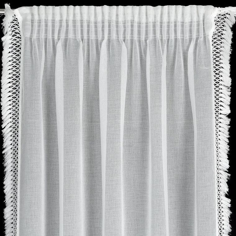 Eurofirany, firana gotowa, Kira, na taśmie, 140-270 cm, biały