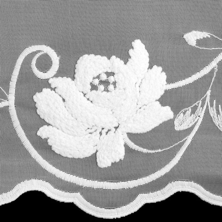 Eurofirany, firana gotowa, Leti, na taśmie, 150-40 cm, biały