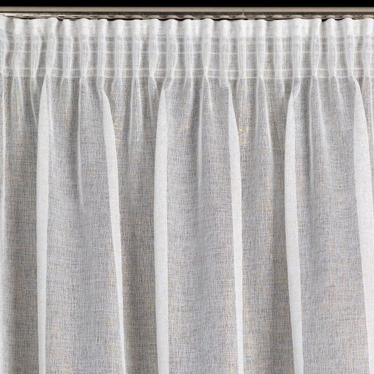 Eurofirany, firana gotowa, Lucila, na taśmie, 140-270 cm, biały