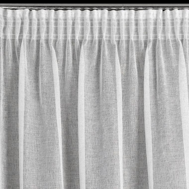 Eurofirany, firana gotowa, Lucila, na taśmie, 140-270 cm, biały