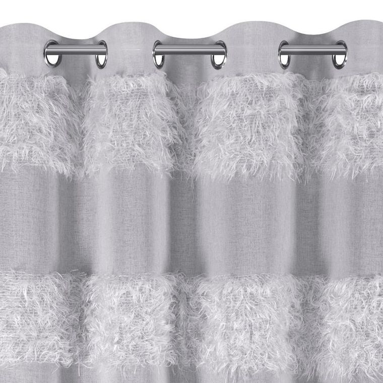 Eurofirany, firana gotowa Margaret, 140-250 cm, srebrny
