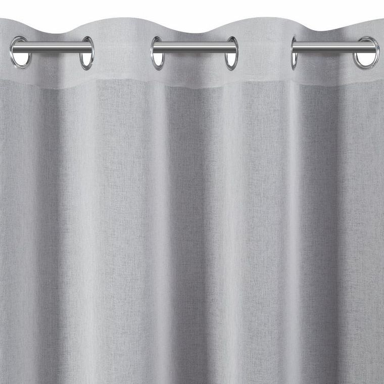 Eurofirany, firana gotowa Margaret2, 140-250 cm, srebrny