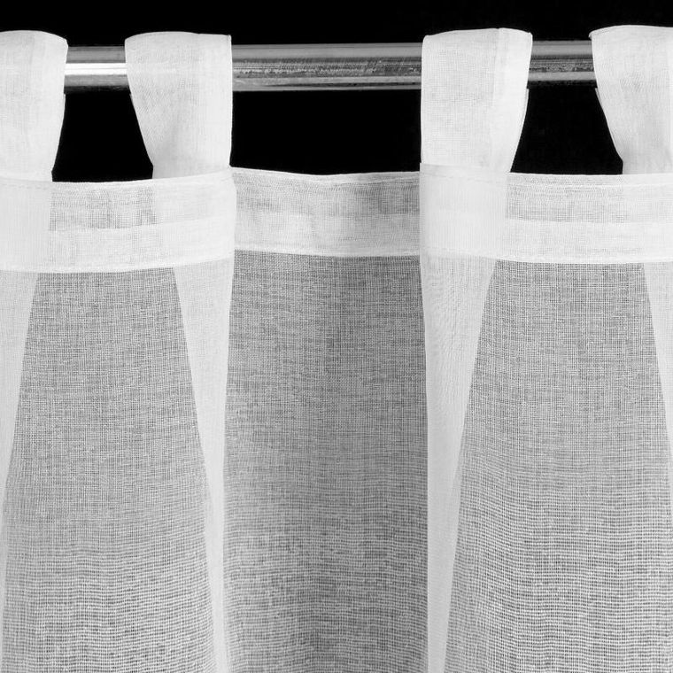 Eurofirany, firana gotowa, Mary, na szelkach, 60-150 cm, biały