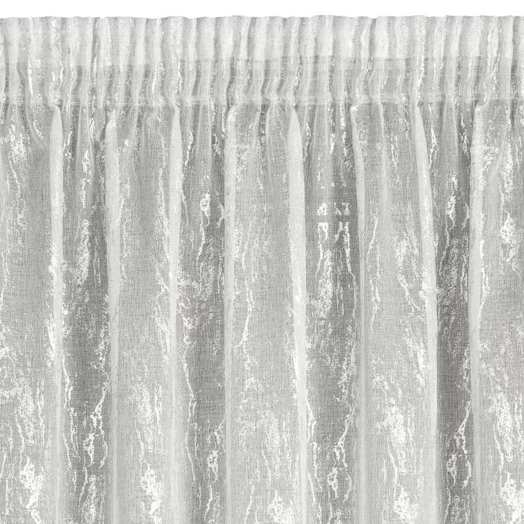 Eurofirany, firana gotowa, Mia, na taśmie, 140-270 cm, biały