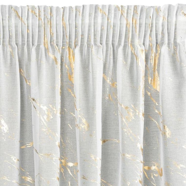 Eurofirany, firana gotowa, Molly, na taśmie, 140-270 cm, biały