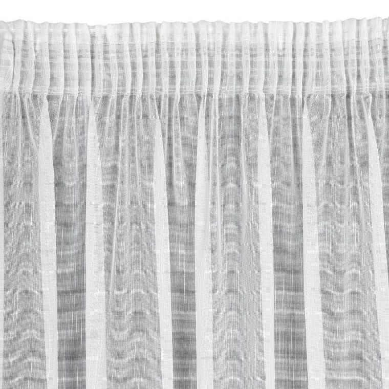Eurofirany, firana gotowa, Monic, na taśmie, 140-270 cm, biały