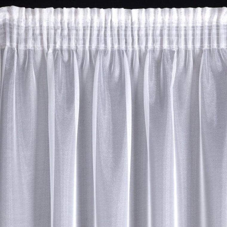 Eurofirany, firana gotowa na taśmie, Alia, 140-270 cm, biały