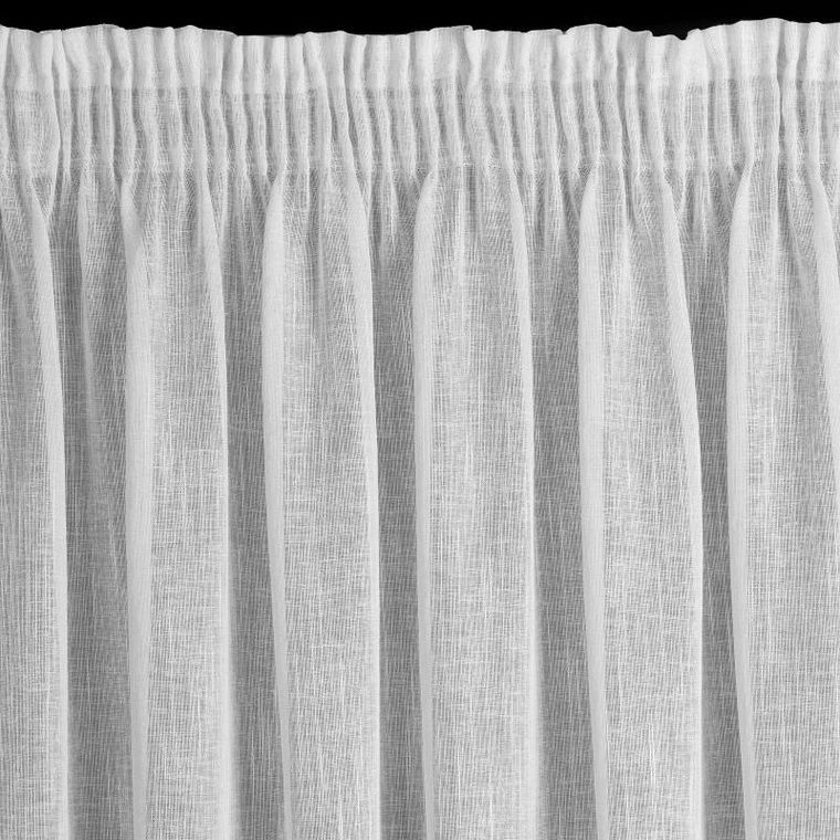 Eurofirany, firana gotowa na taśmie, Carla, 300-145 cm, biały
