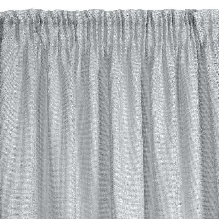 Eurofirany, firana gotowa na taśmie, Celine, 140-270 cm, srebrny