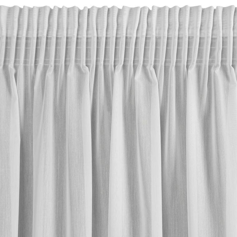 Eurofirany, firana gotowa na taśmie, Elena, biały, 140-270 cm