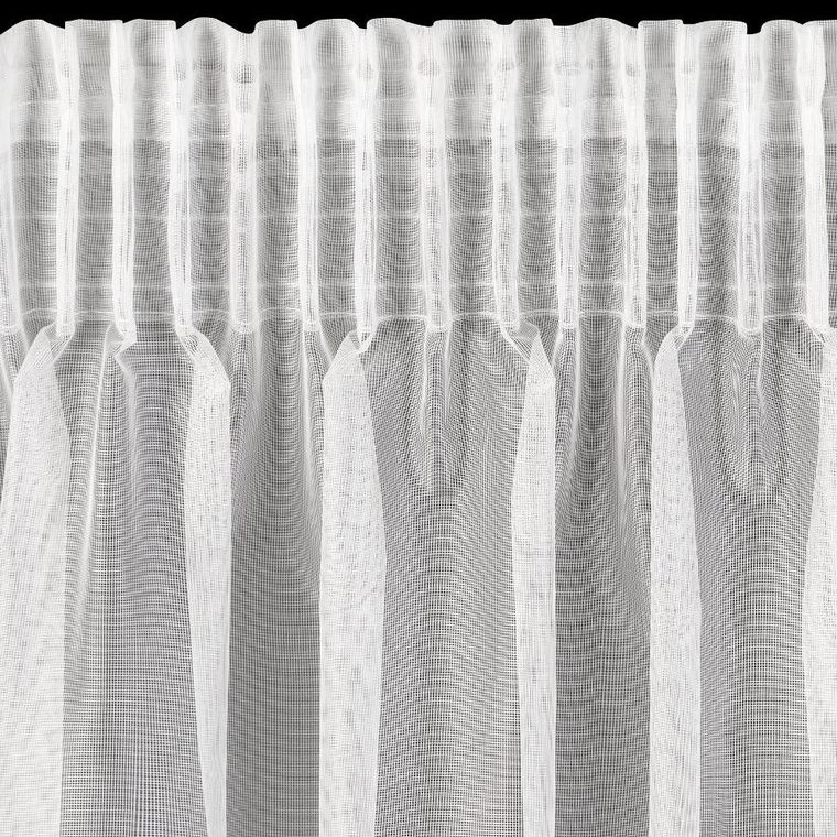 Eurofirany, firana gotowa, na taśmie, Katrina, 150-350 cm, biały