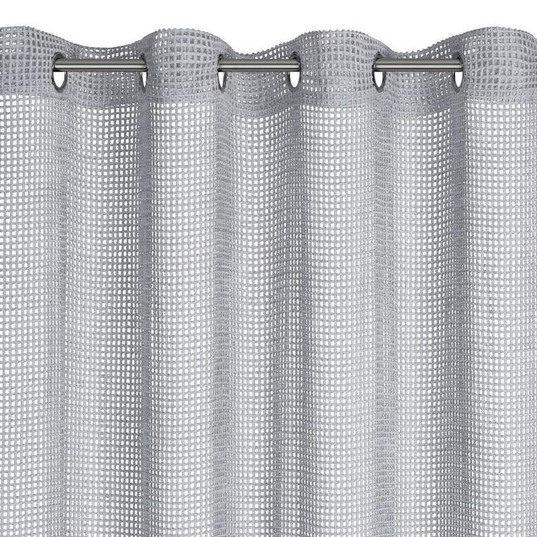 Eurofirany, firana gotowa, Neli, 140-250 cm, srebrny