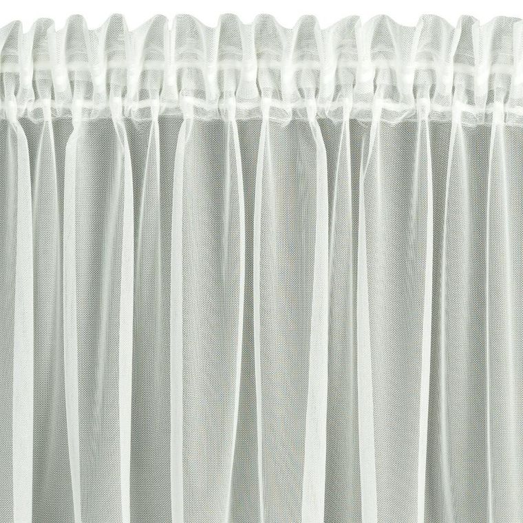 Eurofirany, firana gotowa, Nira, na taśmie, 150-40 cm, kremowy