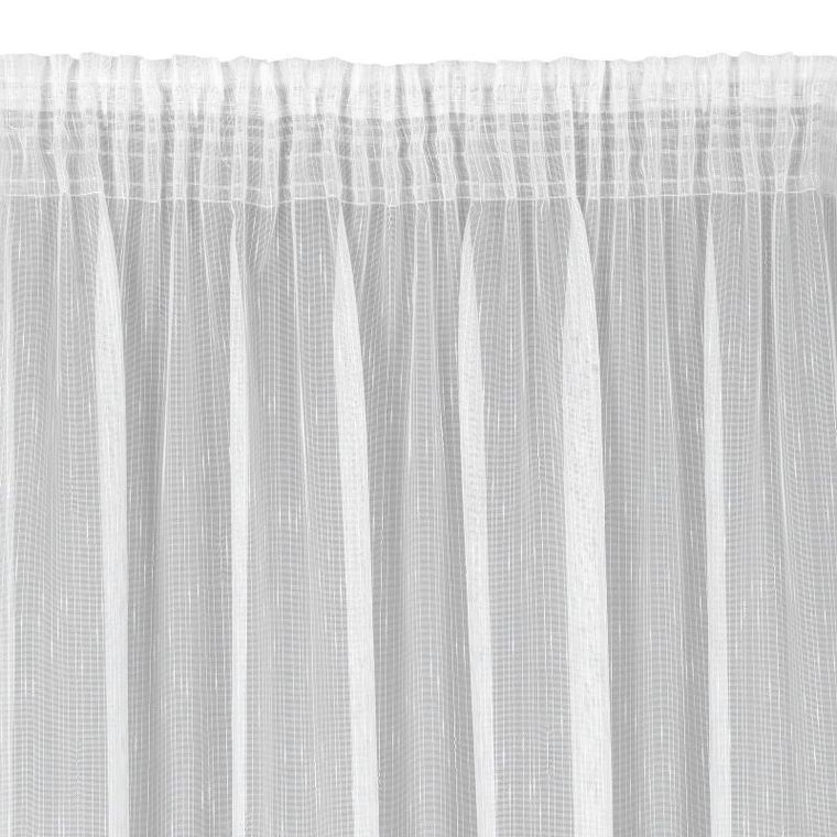 Eurofirany, firana gotowa pilar na taśmie 140-270 cm, biały