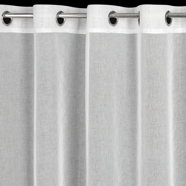 Eurofirany, firana gotowa, Roxana, 350-145 cm, biały