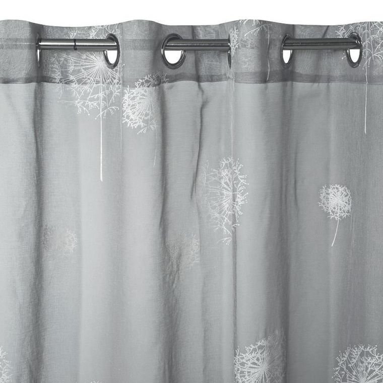 Eurofirany, firana gotowa Sabine, 140-250 cm, stalowy