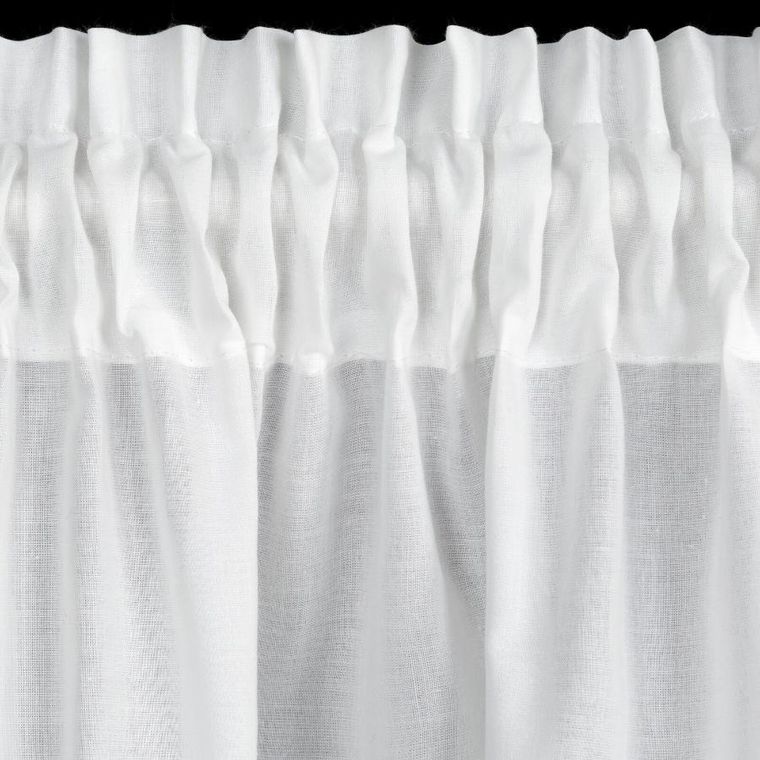 Eurofirany, firana gotowa, Sola, na taśmie, 150-70 cm, biały