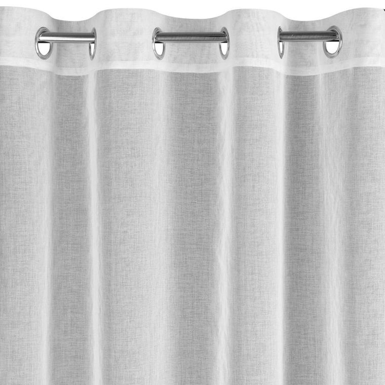 Eurofirany, firana gotowa, Tasha, 140-250 cm, biały