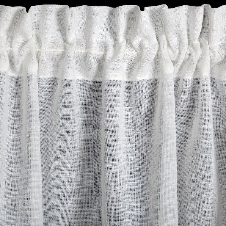 Eurofirany, firana zaciemniająca gotowa, Cloe, na taśmie, 150-90 cm, biały