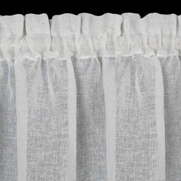 Eurofirany, firana zaciemniająca gotowa, Estera, na taśmie, 150-60 cm, biały