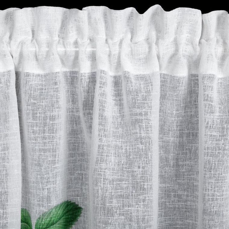 Eurofirany, firana zaciemniająca gotowa, Ksenia, na taśmie, 150-60 cm, biały