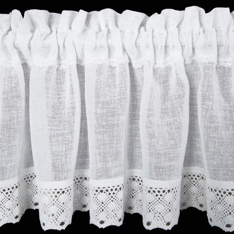 Eurofirany, firana zaciemniająca gotowa, Lisa, 60-150 cm, biały