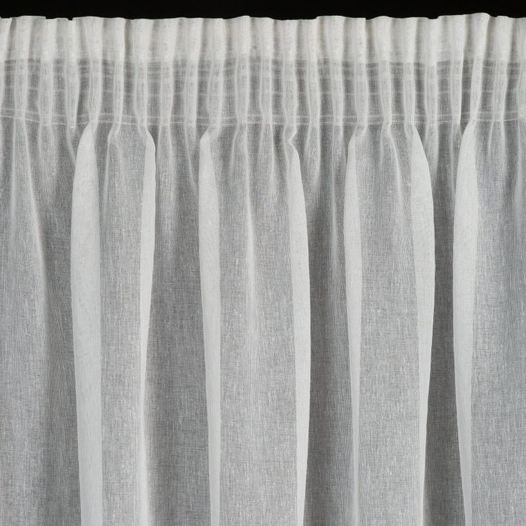 Eurofirany, firana zaciemniająca gotowa na taśmie, Linzi, 140-250 cm, biały