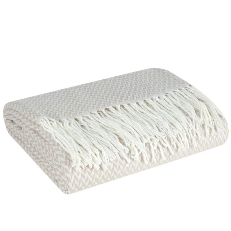 Eurofirany, koc akryl, 130-170 cm, beżowy