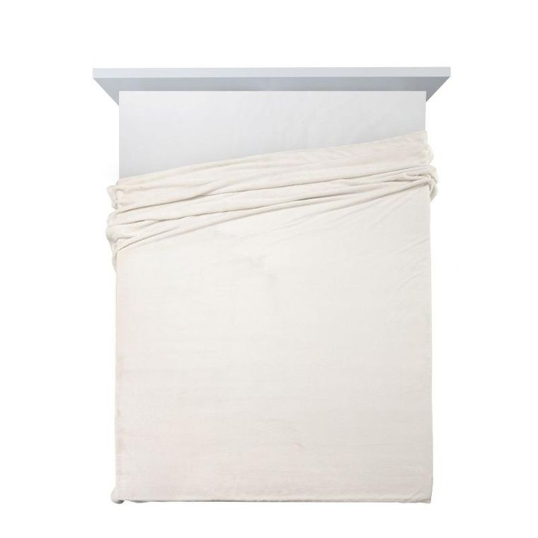 Eurofirany, koc, Cindy, 170-210 cm, kremowy