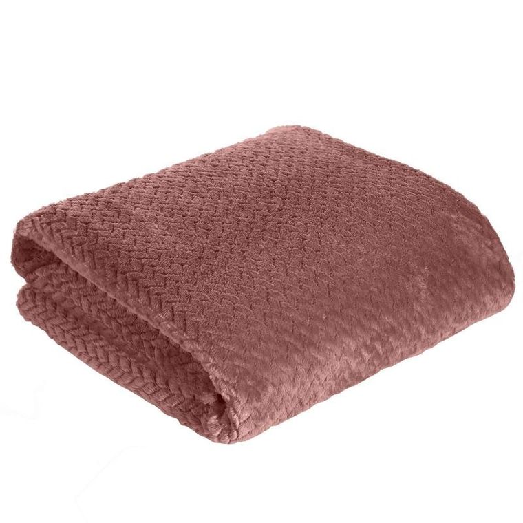 Eurofirany, koc Cindy, 70-160 cm, różowy