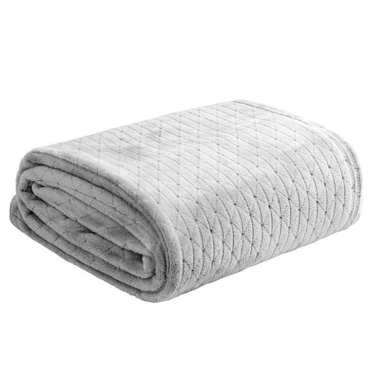 Eurofirany, koc Cindy4, 170-210 cm, srebrny