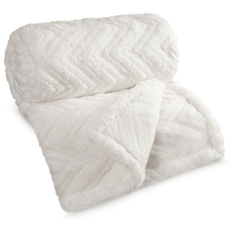 Eurofirany, koc d91 jodła, 170-210 cm, kremowy